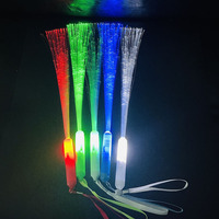 Bâton lumineux LED numérique à fibre optique, bâton de fée clignotant, accessoires de concert et de fête, cadeaux fantaisie, vente en gros