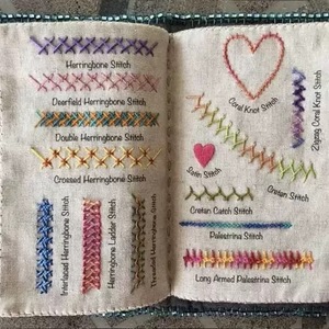 Kit de Broderie et Couture : Livre de Motifs, Tissu en Lin, Organisateur d'Aiguilles, Ensemble de Couture Manuelle DIY <span class=keywords><strong>pour</strong></span> Débutants – Idéal Cadeau - Product Image 3