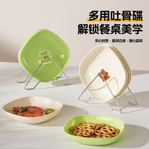 Cartoon Design Serving Tray Set With Stand Food Safe Material For Snacks And Fruits - Product Image 5