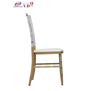 Mesas y sillas para eventos <span class=keywords><strong>fiesta</strong></span> con faja transparente al por mayor para silla de <span class=keywords><strong>fiesta</strong></span> evento Chiavari Sillas acrílicas mixtas de acero inoxidable - Product Image 5