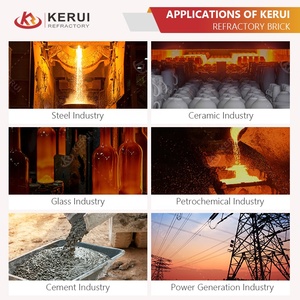 KERUI Aluminium Feuerfest stein Kunden spezifische Spezifikationen High Alumina Fire Bricks