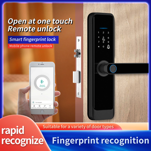 Thiết kế mới chống nhìn trộm wifi tuya app điều khiển từ xa bán dẫn Vân Tay Điện khóa thông minh với xử lý cho nội thất - Product Image 2