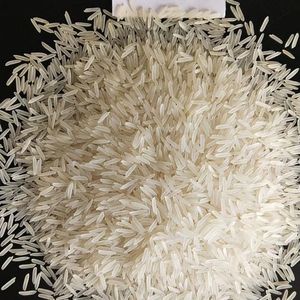 Arroz Blanco Esponjoso Servido en Tazón Negro con Adorno de Perejil Fresco - Product Image 1