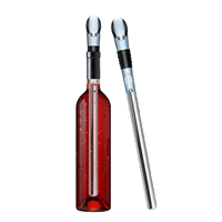 En acier inoxydable Vin Verseur Refroidisseur Refroidisseur Vin Refroidissement Bière Boisson Frozen Ice Bar Accessoires Vin Refroidisseur Bâton