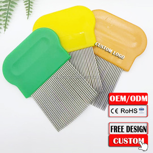 Terminator, buena calidad, protección del cabello, capa interior, limpieza, peine para liendres a través de nudos y enredos, peine para pulgas de acero inoxidable - Product Image 1
