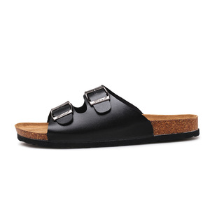 Nouvelles Sandales <span class=keywords><strong>Homme</strong></span> Printemps-Été, Tongs Décontractées en Liège pour Adulte, Chaussures de Plage Antidérapantes à Semelle Souple pour Messieurs - Product Image 4
