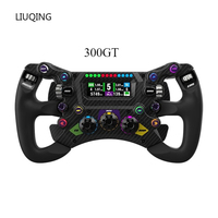 Volant de course SIM en fibre de carbone CONSPIT 300 GT 300 mm (11,8 pouces) avec retour de force pour les courses GT et d'endurance