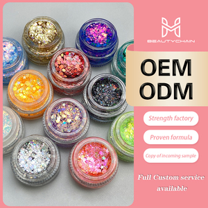 Maquillaje Personalizado MLM, 20 Colores, Brillo Corporal, Gel Brillante de Grado Cosmético para Festivales, Fiestas Rave, Cosplay de Anime, Sombra de Ojos Brillante - Product Image 2