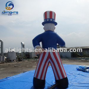 Decorazione per il Giorno dell'Indipendenza Americana Pallone Gonfiabile Gigante da Esterno di Uncle Sam in Vendita - Product Image 4