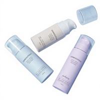Botol Plastik PET 100ml 120ml 150ml, Botol Pompa Busa Pembersih Wajah Isi Ulang, Plastik Kosong, Sentuhan Lembut, Matte Pink