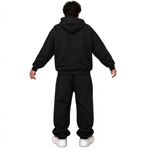Private Label Men's Casual Embroidery Track <b>Shorts</b> Set Heavyweight Patchwork Fabric Winter Lightweight Hoodies <b>Sweatpants</b> Bulk - Product Image 2