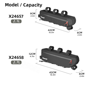 Rhinowalk 2.7升专业自行车配件-自行车车架包三角袋和公路自行车用管下袋 - Product Image 3