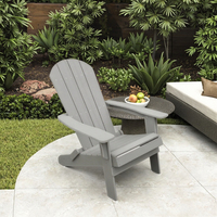 Chaise Adirondack au design moderne en panneau de bois de style pour cour d'hôtel ou hôpital en gros de Chine