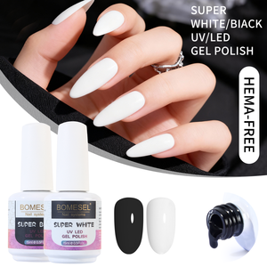 ยาทาเล็บเจลสีขาวแบบวีแกน ปลอดสารพิษ ไม่มีสาร HEMA ติดทนนาน ลอกออกได้ รับผลิตโลโก้แบรนด์ของลูกค้า ขายส่ง - Product Image 6