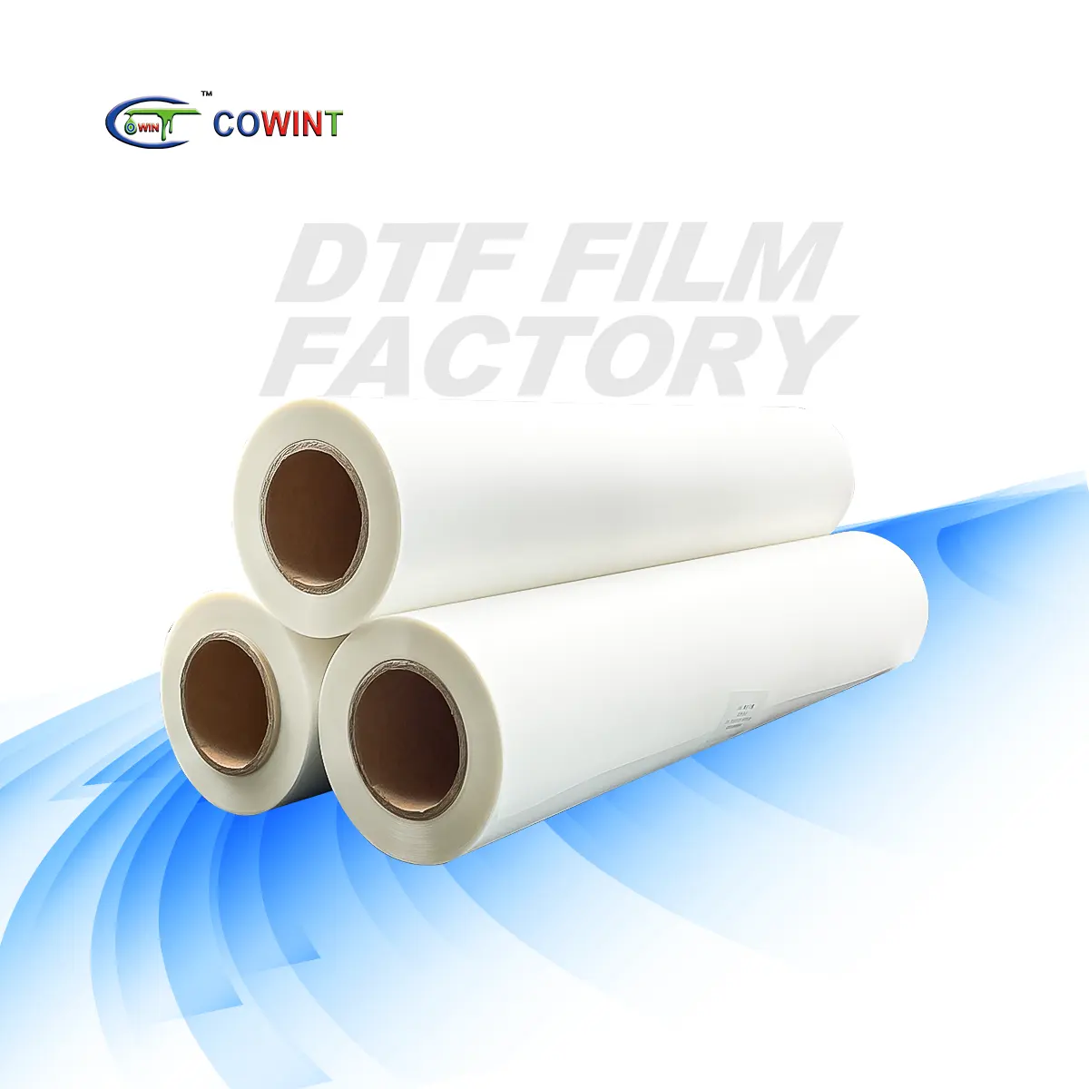 Cowint digital printing customise digital screen printing iron on heat press transfer paper roll pet dtf printing film