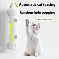 Jouet de chasse pour chat de haute qualité - Chenille électrique intelligente avec capteur, queue en plumes et ventouse pour un divertissement interactif en intérieur
