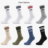Chaussettes de sport personnalisées avec logo, chaussettes athlétiques respirantes en maille avec coussinets, OEM ODM