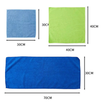 Serviettes de nettoyage de voiture en microfibre super absorbantes, sans peluches, couleur arc-en-ciel, pour le detailing automobile, le lavage et le séchage intérieur/extérieur