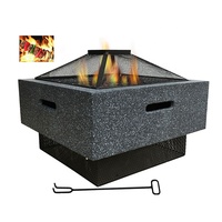Fabricant de brasier 2022, chauffages à bois pour brûler du bois en pierre naturelle d'extérieur, foyer carré, Barbecue pour toutes les saisons