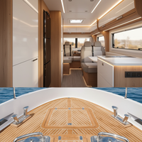 Plancher marin moderne en PVC de qualité supérieure, épaisseur 6 mm, à clipser, antidérapant, étanche, pour bateaux et yachts, garantie 1 an