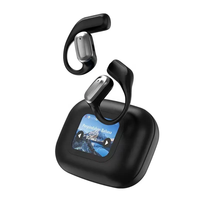 2025 nouveau A16 Mini Pro Gaming sur l'oreille sur l'oreille écouteurs casque stéréo ENC suppression de bruit couleur écran tactile écouteurs sans fil