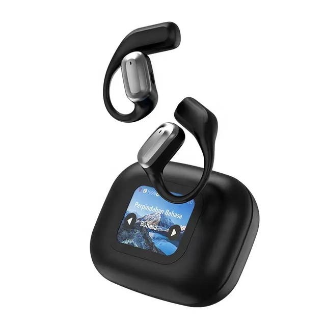 2025 New A16 Mini Pro Gaming On-ear Over-ear Earphones Headset Stereo ENC Noise Cancelling Color Touch Screen Wireless Earbuds