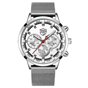 Reloj de pulsera de cuarzo para hombre, cronógrafo luminoso de acero inoxidable, informal, esfera grande, deportivo, <span class=keywords><strong>regalo</strong></span> para novio, novedad de 2021 - Product Image 6