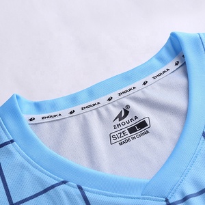 2019 ZHOUKA hot sale custom design cheap blank soccer jersey made in China - Product Image 5