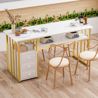 Table de manucure de luxe pour salon de beauté Table de manucure Table de manucure moderne pour manucure