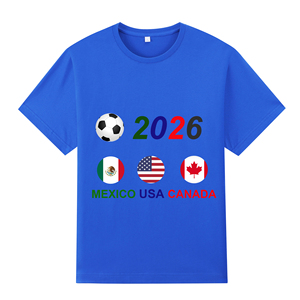 Nuovo cotone NUOXIN personalizzato USA Canada messico bandiere di calcio t-shirt 2026 per la partita di calcio - Product Image 4