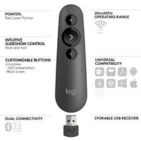 Stylo de présentation laser R500 original, télécommande, double connectivité USB et sans fil, laser noir et rouge – Vente flash