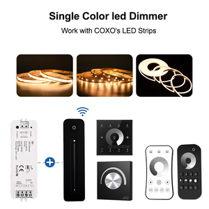 V1 LED調光器 2.4G RFワイヤレス 5V-36V 8A ノーフリッカー タッチ式 86パネル R11 RT6 RT1 リモコン 明るさ調整可能 5年保証 - Product Image 5