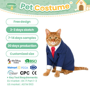 Disfraz Divertido de Gato para TV/Cine, Traje Profesional, Corbata, Blazer, Atuendo Formal para Mascotas de Oficina, Ropa Creativa para Halloween, Ropa Corporativa - Product Image 1