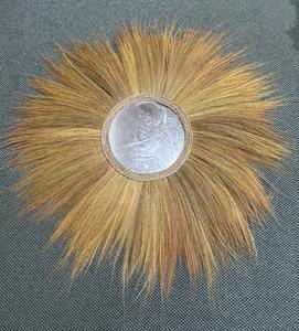 Bohemian <b>Round</b> <b>Wall</b> <b>Mirror</b> with Natural Rattan Sunburst Frame Handmade Decorative <b>Mirror</b> - Product Image 4