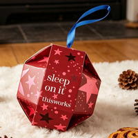 Boîtes de Noël créatives en forme arrondie en matériaux recyclés pour bonbons, cosmétiques, soins de la peau, mini-cadeaux de compte à rebours des fêtes