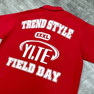 Ensemble short et t-shirt baggy en nylon épais pour l'été, impression sérigraphique, streetwear personnalisé, chemise boutonnée surdimensionnée pour homme - Product Image 4