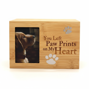 Caja de urna de madera para cenizas de mascotas Urnas de cremación de madera para cenizas de perros y gatos Urnas de palisandro a bajo precio - Product Image 1