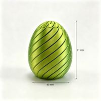 Sustainable Design Durable Silk Finish PLA 3D Printed Spiral Fidget Egg with Multi-Color Options - Manufacturer Direct