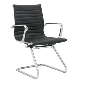Silla de oficina moderna y cómoda de cuero 36019-1010D/B/A - Product Image 2