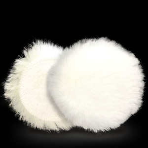 Almohadillas de pulido de lana de cordero de tamaño personalizado, almohadillas de pulido de lana de corte medio para pulidoras RO/DA, para mármol y carrocerías de automóviles - Product Image 2