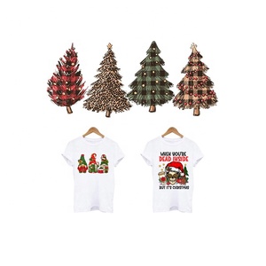 Chất lượng cao giáng sinh tùy chỉnh dtf chuyển in thiết kế mới in chuyển nhiệt Decals dán - Product Image 1