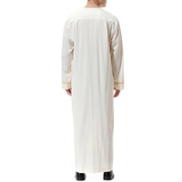 OEM ODM vêtements musulmans pour hommes lin coton durable caftan robe dubaï longue robe vêtements ethniques