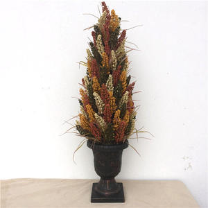 Plante Artificielle en <span class=keywords><strong>Pot</strong></span> pour Jardin, Porche, Maison, Bureau, Fleurs Décoratives pour Thanksgiving - Product Image 2