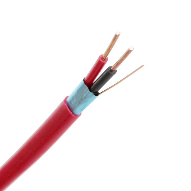 Fire Alarm Cable 2C Shield BC Conductor LSZH/PVC Red Jacket Fire Alarm Cable