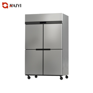 Commercial Kitchen Refrigeration Stainless Steel 4 Door Kitchen Upright Freezer for Hotel Kitchen - Product Image 1
