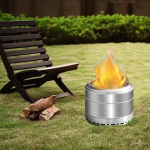 Smokeless Fire Pit Stainless <strong>Steel</strong> Round Stove Wood Burning Portable Indoor and <strong>Outdoor</strong> Firepit Camping Bonfire <strong>Fireplace</strong> - Product Image 6