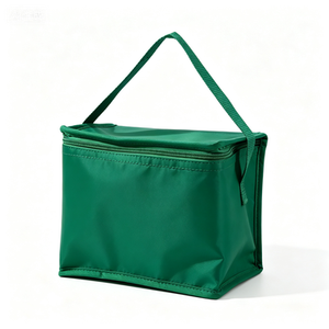 Sac isotherme réutilisable personnalisé avec logo, vente en gros, petit sac isotherme non tissé pour 6 canettes, fermeture éclair, imperméable - Product Image 3