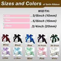Ruban en satin imprimé avec logo personnalisé, ruban en gros-grain de soie de luxe pour emballage cadeau, bouquet de fleurs, décoration de Noël, rouleau de ruban
