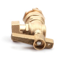 Vanne de compteur d'eau en laiton verrouillable de type italien antivol Maroc DN20