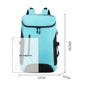 Mochila de nailon ligera al por mayor, logotipo personalizado, cremallera impermeable de gran capacidad, estilo moderno, duradero, geométrico para exteriores - Product Image 4